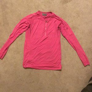ATHLETA Pacific apink womens athleta Long sleeve shirt size L